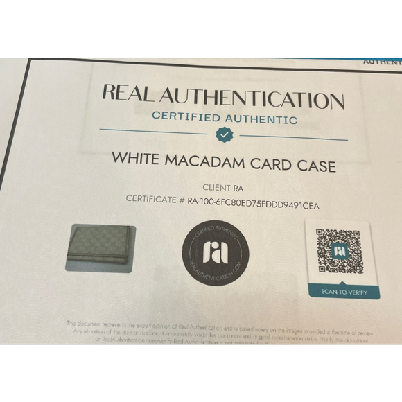 Celine Beige/White Macadam Card Case Wallet with COA Excellent Condition - Picture 10 of 10